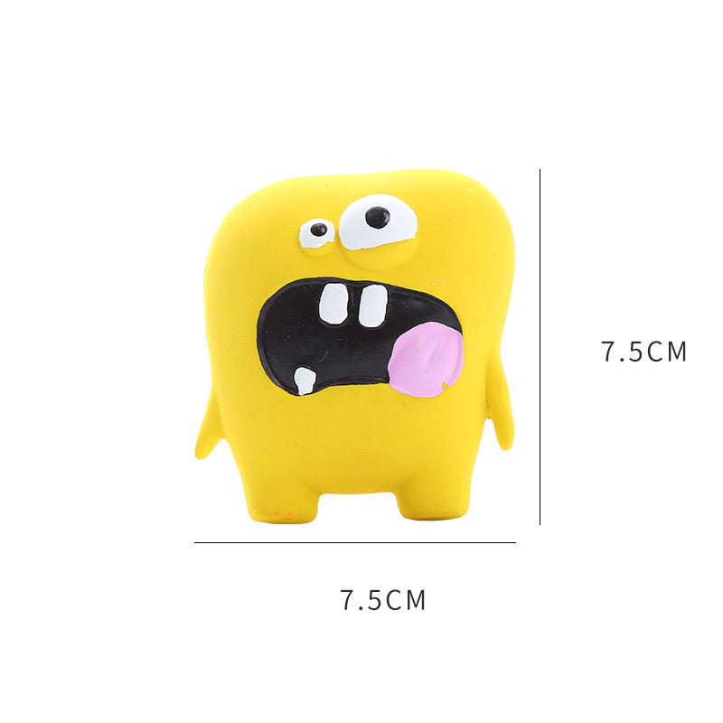 Cute Monster Shaped Latex Squeaky Dog Toy Durable and Easy to Clean Pet Toy - V.I.P Digital Presence