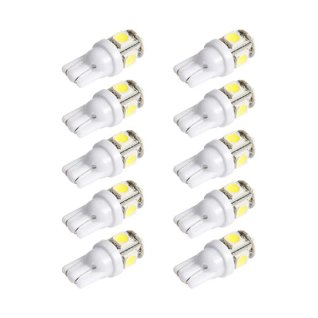 10PCS Led Car DC 12v Lampada Light T10 5050 Super White 194 168 w5w T10 Led Parking Bulb Auto Wedge Clearance Lamp - V.I.P Digital Presence