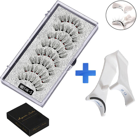 Five magnetic adhesive free magnetic eyelash clamp set for European and American thick magnetic eyelashes - V.I.P Digital Presence