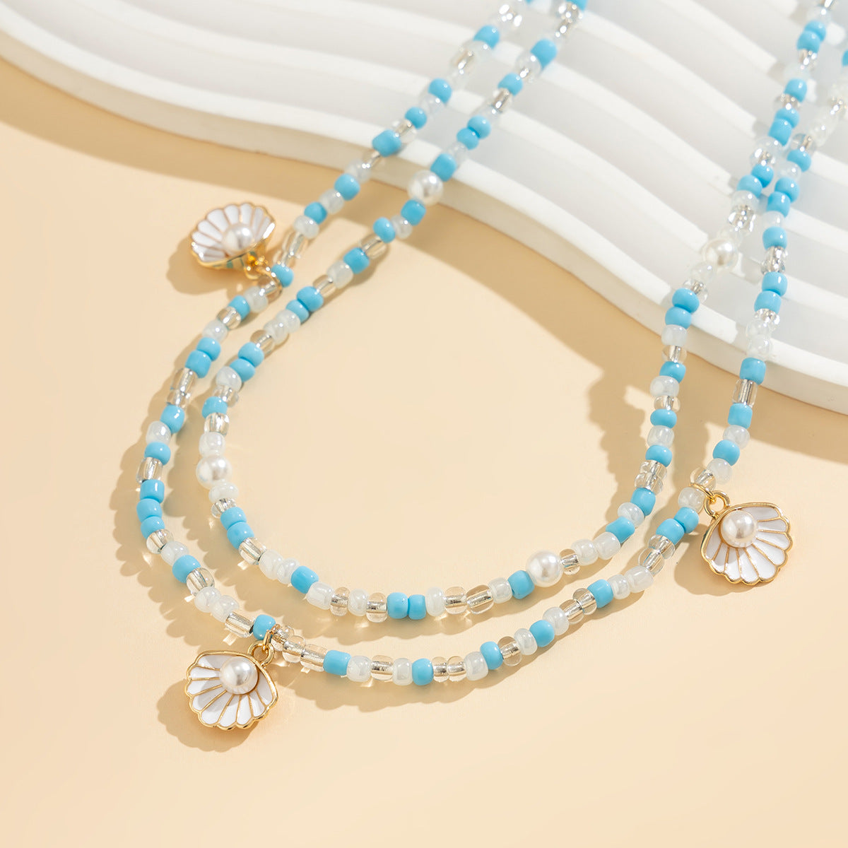 Beach Pearl Fan Shell Rice Bead Waist Chain Waist Chain Sexy Bead Body Chain - V.I.P Digital Presence