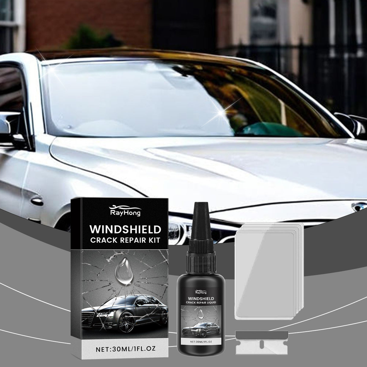Windshield Repair Adhesive, Windshield Cracks And Scratches Repair Clear Vision Repair Adhesive - V.I.P Digital Presence