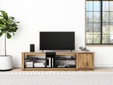 ModernTV stand suitable for TVs under 80 inches, media console with multifunctional storage, and LED lights - V.I.P Digital Presence