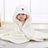 New Spring And Autumn Baby Swaddle Towel Cute Cartoon Hug Quilt Coral Fleece Hooded Bath Towel - V.I.P Digital Presence