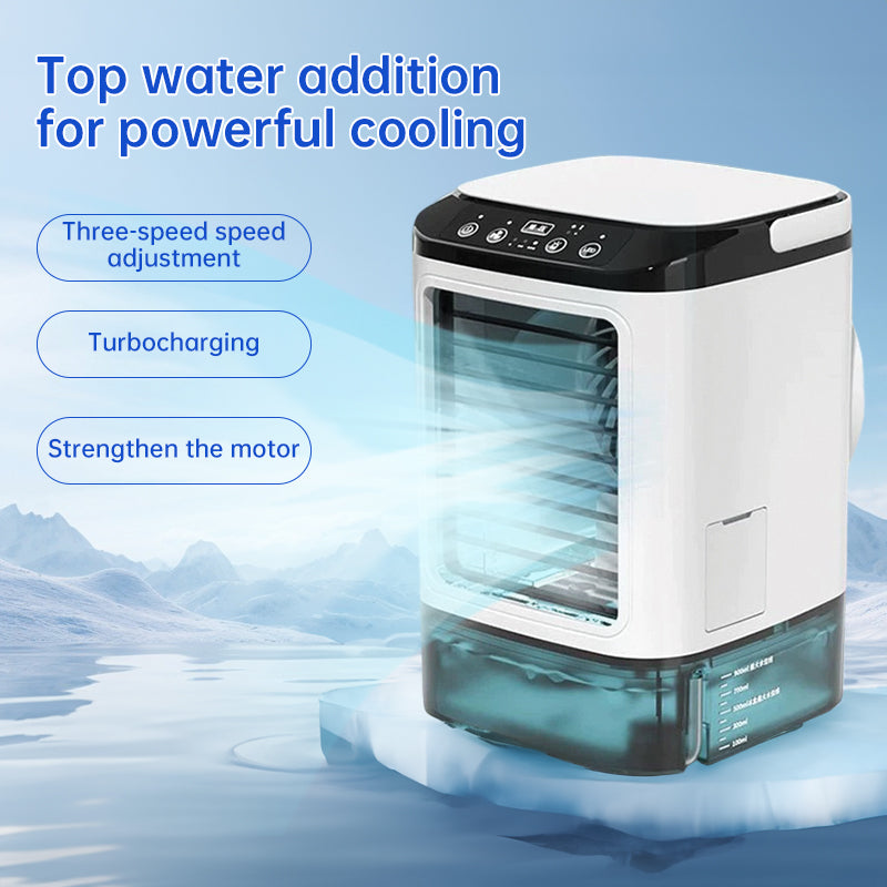 3-speed Portable Mini Air Cooler (900ML Tank) - Fan & Humidifier. For bedroom/office. - V.I.P Digital Presence