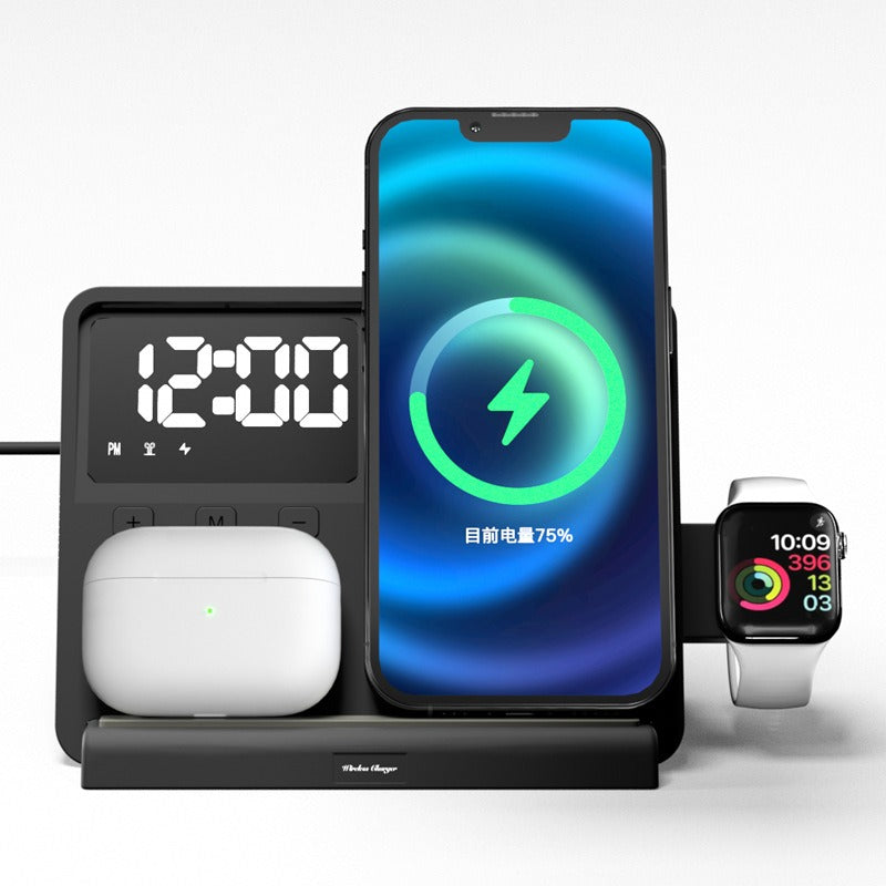 The thermometer clock supports wireless charging and night light charging - V.I.P Digital Presence