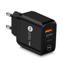 18W PD+QC3.0 fast charging charger with Type-c QC3.0 fast charging head - V.I.P Digital Presence