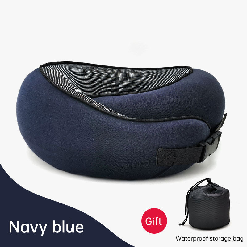 Memory Foam Neck Pillow Cervical Vertebra Travel Portable Noon Break Aircraft U Type Of Pillow Sleep Camping Pillow Carry Bag - V.I.P Digital Presence