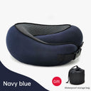 Memory Foam Neck Pillow Cervical Vertebra Travel Portable Noon Break Aircraft U Type Of Pillow Sleep Camping Pillow Carry Bag - V.I.P Digital Presence