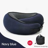 Memory Foam Neck Pillow Cervical Vertebra Travel Portable Noon Break Aircraft U Type Of Pillow Sleep Camping Pillow Carry Bag - V.I.P Digital Presence