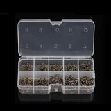 LEO 600PCS/BOX High Carbon Steel Fishing Hooks Sharp Barbed Circle   3#-12# - V.I.P Digital Presence