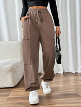 Tied Joggers with Pockets - V.I.P Digital Presence