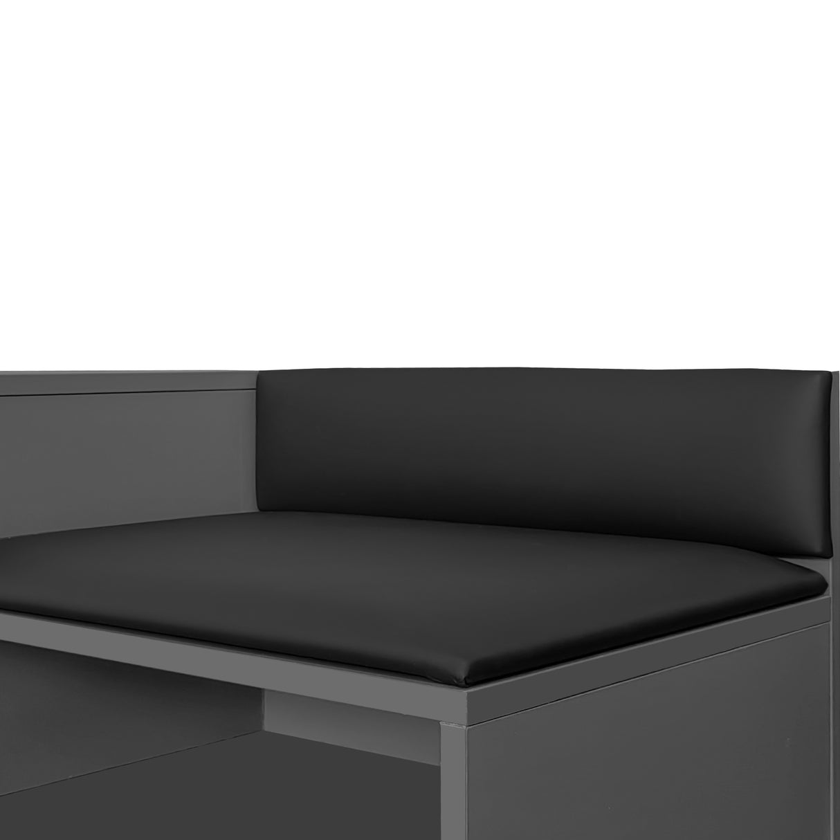 Modern Shoe Storage Bench with Hidden Storage and Upholstered Cushions for Bedside, Living Room and Entryway (Gray) - V.I.P Digital Presence