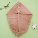 Super absorbent double-layer thickened coral velvet quick drying hair towel, shower cap, and headband towel - V.I.P Digital Presence