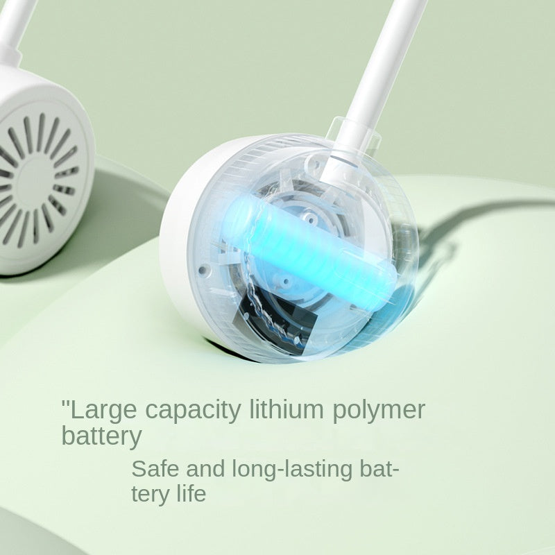 Foldable Neck Fan Portable Silent USB Charging Outdoor Sports Turbine Bladeless Mini Neck Fan - V.I.P Digital Presence