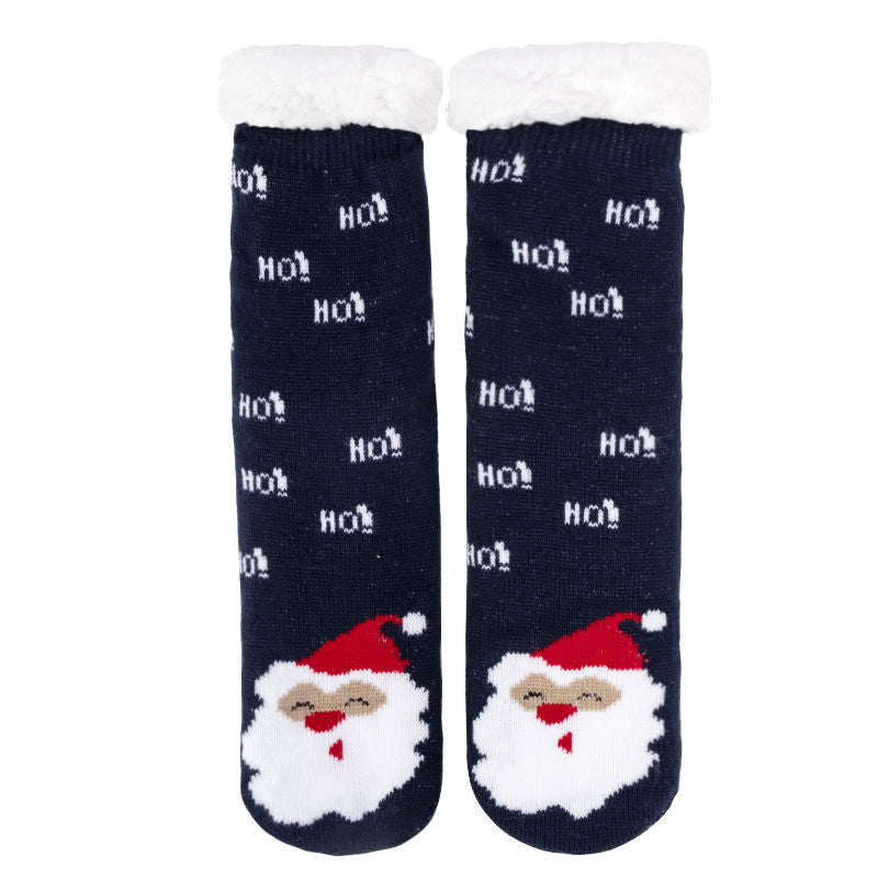 Christmas Floor Socks Indoor Home Sleep Winter Plush Thick Long Socks Women's Postpartum Socks Anti slip - V.I.P Digital Presence