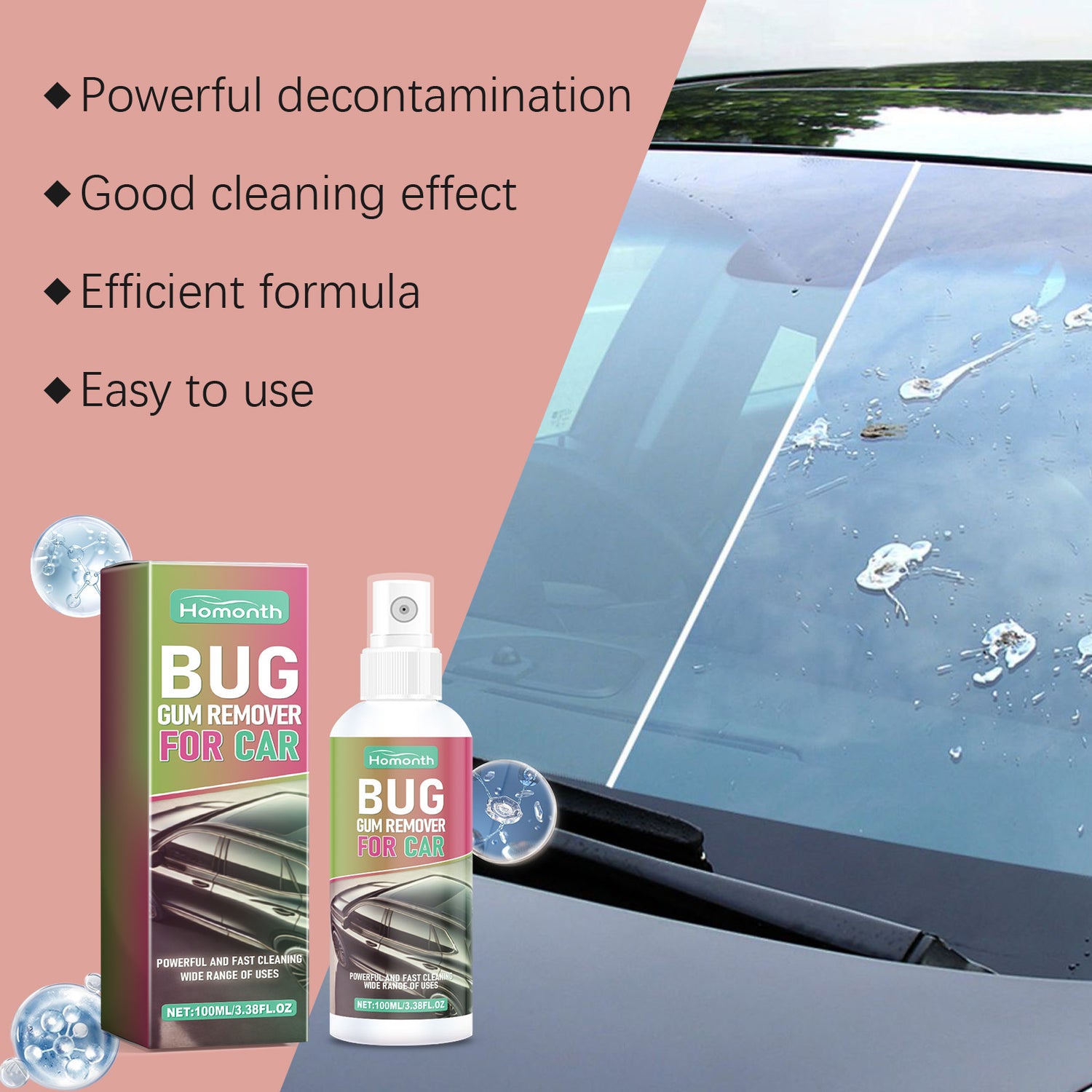 Shellac Cleaner Auto Shellac Cleaning Agent Car Paint Decontaminating Bird Droit Resin ...
