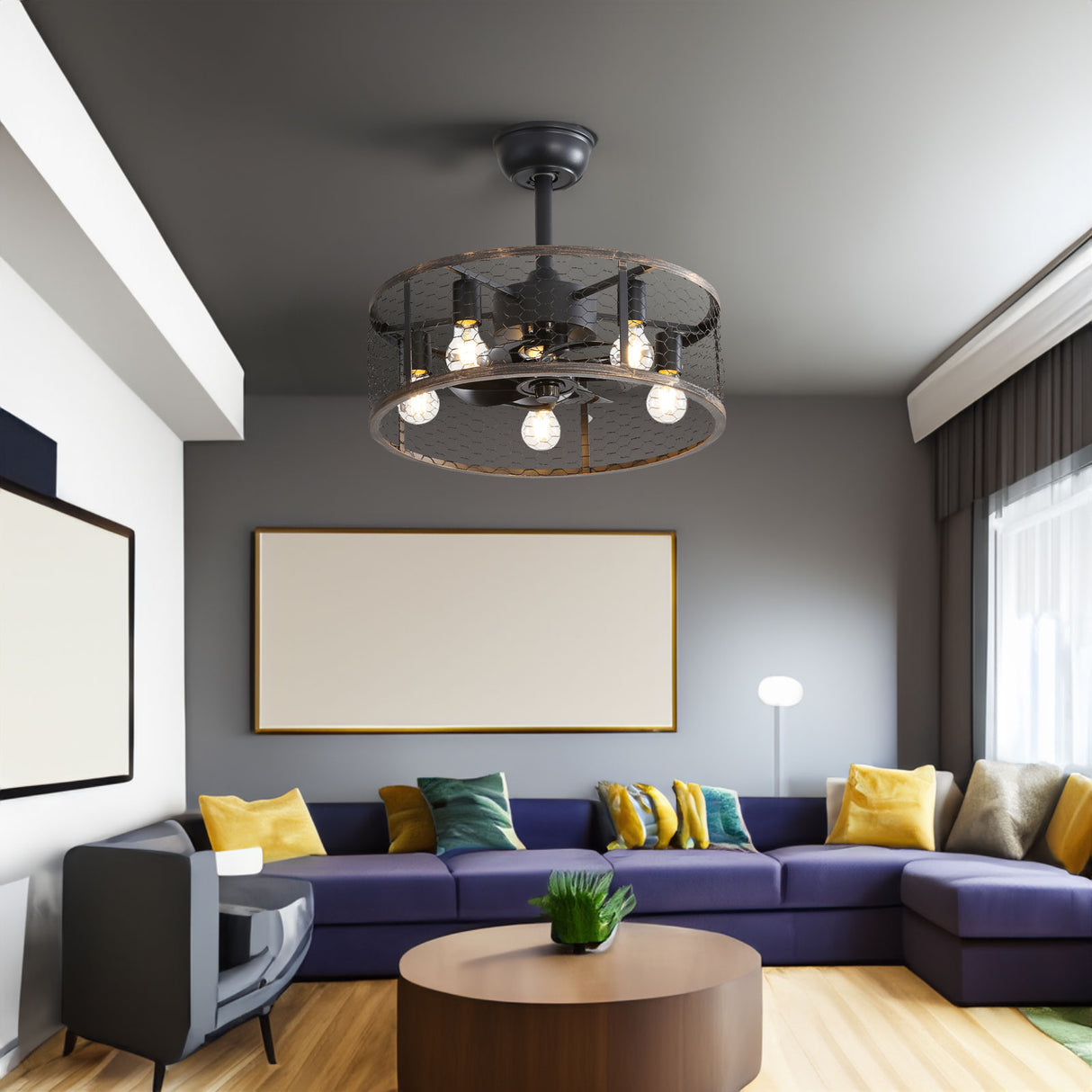 19.7In Classic Ceiling Fan with Light - V.I.P Digital Presence