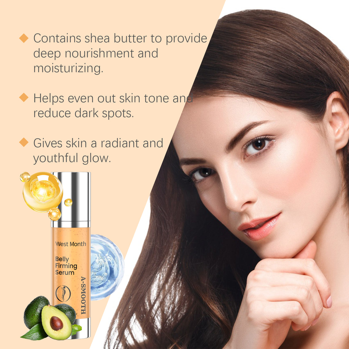 Esencia de tratamiento reafirmante que hidrata suavemente, reafirma y rejuvenece la piel.