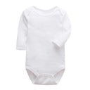 Newborn Footed Pajamas Zipper Girl and Boy Romper Long Sleeve Jumpsuit Cotton Solid White Fashion 0-24 Months Baby Clothes - V.I.P Digital Presence