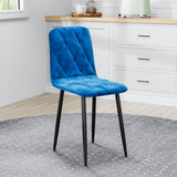 Dining Chairs Set of 4, Modern Kitchen Dining Room Chairs, Velvet Dining Chair Upholstered Cushion Seat and Sturdy Metal Legs - V.I.P Digital Presence