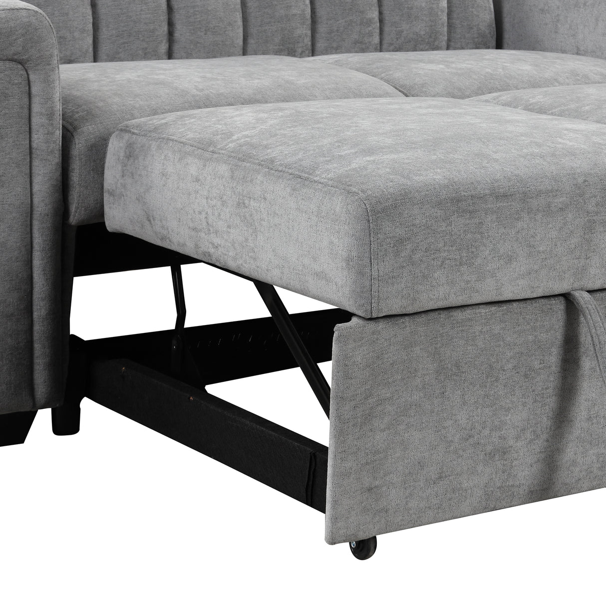 U_STYLE Convertible Soft Cushion Sofa Pull Bed ,for Two People to Sit On - V.I.P Digital Presence
