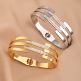 Hollow out Bracelet Stainless Steel Female Style Bracelet Geometric Circle Hollow out Handpiece - V.I.P Digital Presence