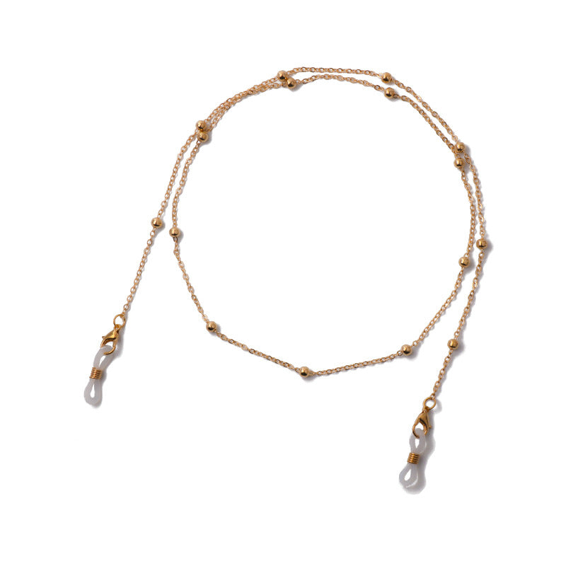 Bead metal glasses chain mask chain women's sunglasses chain accessories non-slip dual use - V.I.P Digital Presence