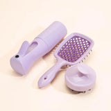 Hollow Comb Set With Spray Bottle 200ml Hair Care Product Set Silicone Shampoo Head Scalp Massage Brush - V.I.P Digital Presence