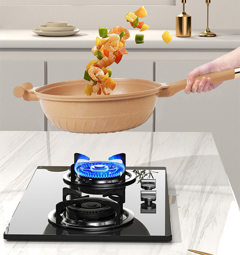 Micro-pressure clay pot non-stick pot household non-stick frying pan die-cast cooking pot - V.I.P Digital Presence