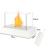 Four sided square alcohol fireplace lamp bar atmosphere desktop decoration heating oven lamp home real fire fireplace - V.I.P Digital Presence