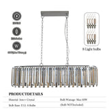 Modern Oval Crystal ceiling chandelier Luxury Home Decor Light Fixture - V.I.P Digital Presence