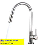 304 stainless steel kitchen faucet, hot and cold water pull-out vegetable basin sink faucet - V.I.P Digital Presence