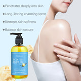 Caramel Vanilla Body Oil Hydrates Hydrating Skin Care Soothing Nourishing Skin Massage Oil