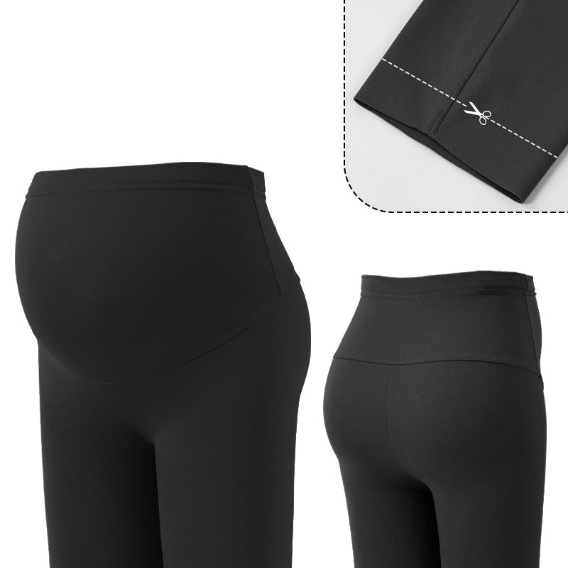 Pregnant Women's Pants Leggings Large Adjustable Barbie Pants High Elastic High Waist Outer Wear - V.I.P Digital Presence