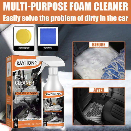 Multi-Purpose Foam Cleaner For Cars, Interior Steering Wheel Plastic Fabric Seat Stain Cleaner - V.I.P Digital Presence