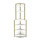 6-story corner open bookshelf, modern bookshelf, wooden frame, independent bookshelf unit, - V.I.P Digital Presence