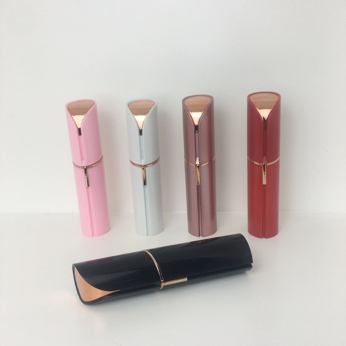 Recortador de cejas con lápiz labial, afeitadora para mujeres, depiladora, recortador de cejas eléctrico, recortador de cejas con carga, raspador de cabello