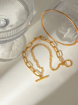 18K Gold-Plated Stainless Steel Chain Bracelet - V.I.P Digital Presence