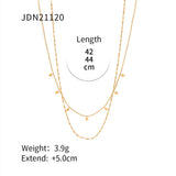 Double layered tassel necklace French fashion niche collarbone chain light luxury niche design necklace - V.I.P Digital Presence