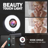 4k beauty autofocus 1080p computer camera high-definition touch USB live streaming webcam2k fill light - V.I.P Digital Presence