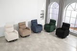 JiaDa Upholstered Swivel Glider.Flannel fabric.Rocking Chair for Nursery in Beige.Modern Style One Left Bag - V.I.P Digital Presence