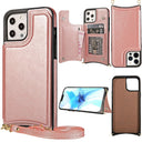 Funda de cuero para teléfono iPhone 14 Crazy Horse Funda para teléfono Apple 13 Creative max skin Funda protectora con tarjeta insertable
