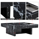 A modern and practical coffee table made of MDF material with black patterns - V.I.P Digital Presence