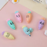 1 mini resaltador bonito con dibujos animados, marcador de pintura, material de papelería para la escuela y la oficina, cápsula de vitaminas Kawaii divertida.