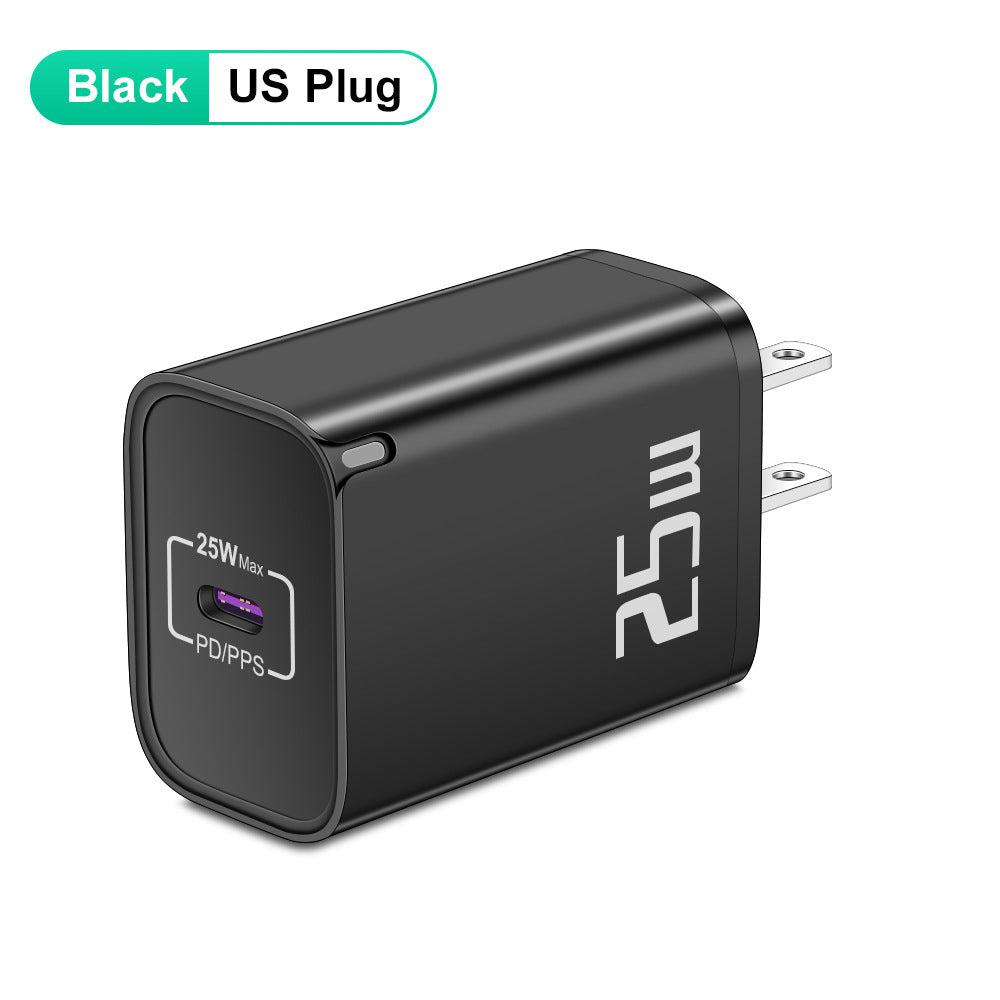 Cargador de teléfono móvil de carga rápida PD de 20 W, cabezal de viaje de carga rápida PD de 20 W