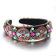 Super Sparkling Colored Diamond Pearl Baroque Retro Women's Sponge Head Hoop - V.I.P Digital Presence
