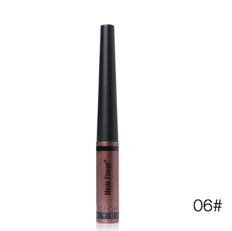 Music Flower Brand 6 Color Shimmer Liquid Eyeliner Pen Brightening Eyes Makeup Eye Liner Pencil Waterproof Quick Drying Eyelid - V.I.P Digital Presence