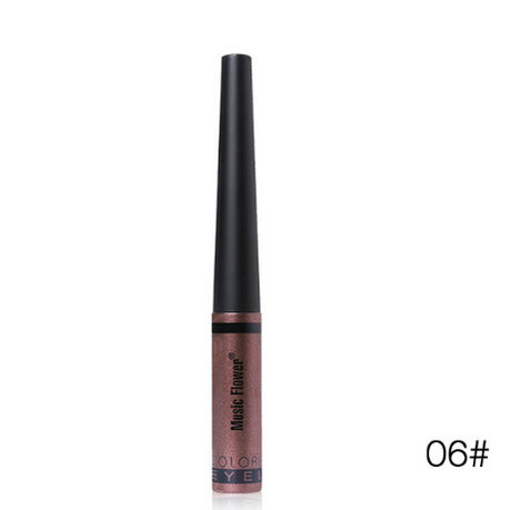 Music Flower Brand 6 Color Shimmer Liquid Eyeliner Pen Brightening Eyes Makeup Eye Liner Pencil Waterproof Quick Drying Eyelid - V.I.P Digital Presence