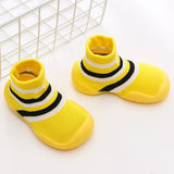 Autumn and Winter Baby Socks Silicone Anti slip Bottom Floor Socks Children's Shoes and Socks Cartoon Rainbow Strips Indoor Walking Shoes and Socks - V.I.P Digital Presence