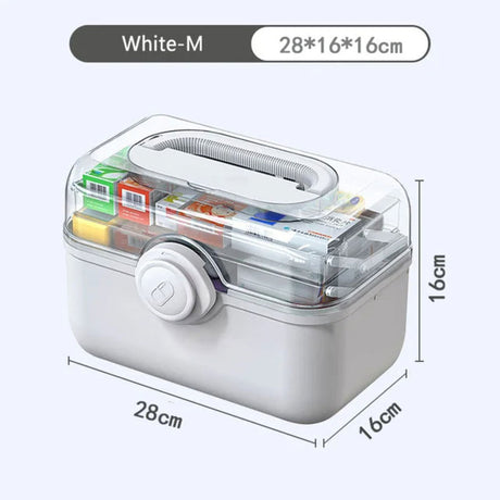 Large Capacity Family Medicine Organizer Box Portable First Aid Kit Medicine Storage Boxes Organizers Plastic Organizing Home - V.I.P Digital Presence